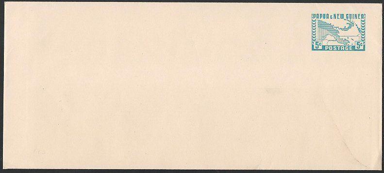 PAPUA NEW GUINEA 1961 5d envelope - unused.................................25664