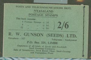 Nyasaland Protectorate #97a/100a Mint (NH) Multiple