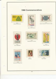 MINT USA STAMPS MOUNTED ON AMERICAN HEIRLOOM HINGELESS PAGES  (333)