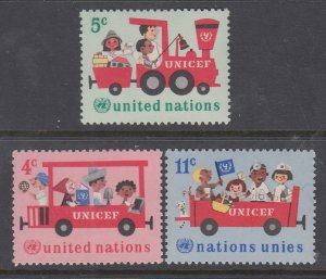 UN New York 161-163 MNH VF