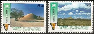 UN-Vienna  114-15 MNH 1991 Namibian Independence