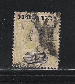 Northern Nigeria 25a Heavy Cancel U King Edward VII SCV $55.00