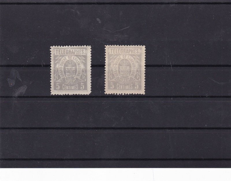 luxembourg mounted mint telegraph stamps   ref 11870