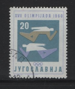 Yugoslavia  #565   used  1960   Olympic games  20d