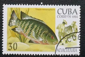 CUBA Sc# 3573 MARINE LIFE fish ocean sea 30c 1994  used / cto