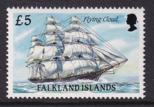 Falkland Islands 500 Sailing Ship MNH VF