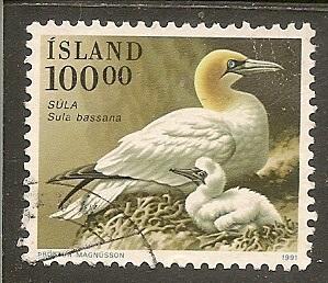 Iceland    Scott 722       Birds       Used