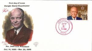 #2513 Dwight D. Eisenhower Pugh FDC