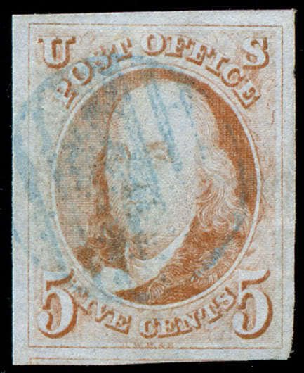 momen: US Stamps #1 Used SUPERB PSE Cert