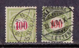 Switzerland # J27 & J27a, Used