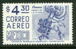 MEXICO C448, $4.30 1950 Def 8th Issue Fosforescent coated. MINT, NH. F-VF.