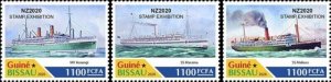 Guinea-Bissau - 2020 NZ Maritime Heritage - 3 Stamps - GB200213c