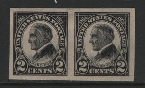 US 611 MINT (HR) IMPERF PAIR