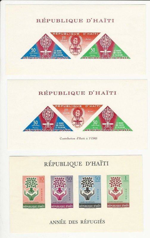 Haiti, Postage Stamp, #C190a-b, C192b Mint NH, 1962, JFZ