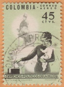 AIRMAIL STAMP FROM COLOMBIA 1963. SCOTT # C449. USED. # 2