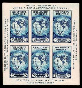 1934 US.#735 BYRD ANTARCTIC EXPEDITION II  - NGAI - VF - CV$11.00 (ESP#8315) 