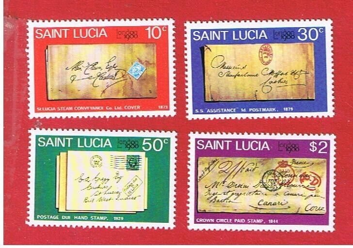 St. Lucia  #487-490    MNH OG   Stamps   Free S/H