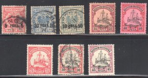 German East Africa Used #3, 4, 36 and Mint #17, 18, 24 and 37 All Hinge