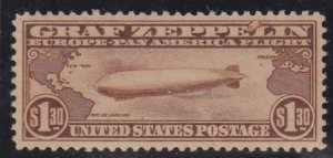 US Airmails #C14 MINT NH VF - XF Large internal inclusion Created Printing Er...