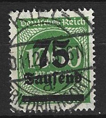 Germany inflation Sc 252 used L7