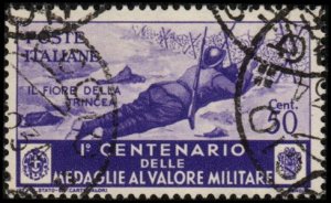 Italy 336 - Used - 50c Cutting Barbed Wire (1934) (cv $0.80)