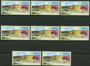 ISRAEL 2013  ENDANGERED  FLOWERS SIMA SET OF 8 LABELS #006 HAIFA  MINT NH