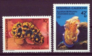 New Caledonia 632-633 MNH Marine Life Nomea Aquarium ZAYIX 0524S0387