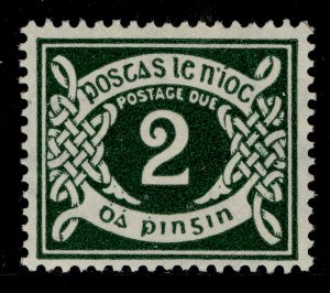 IRELAND GVI SG D8, 2d deep green, M MINT.