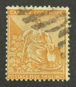 MOMEN: CAPE OF GOOD HOPE SG #45 1883 CROWN CA USED £300 LOT #63988