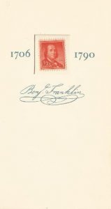 ahp38 half cent Franklin Liberty Series in special folder