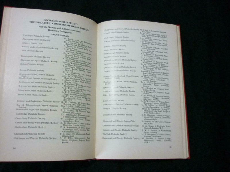 THE PHILATELIC CONGRESS OF GREAT BRITAIN YEAR BOOK LLANDUDNO 1972