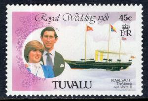 Tuvalu 159 Royal Wedding Ship MNH VF