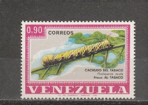 Venezuela  Scott#  918  MNH  (1968 Tobacco Caterpillar)