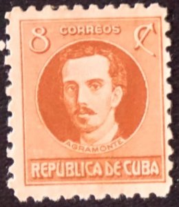 CUBA Sc# 306A    IGNACIO AGRAMONTE  8c  1945  MNG  #2 see pics