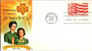 KAPPYSstamps US FDC 1962 GIRL SCOUTS OF AMERICA WHOLESALE LOT 4  GEORGE8