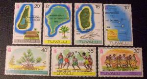 Tuvalu Scott #85-91 unused