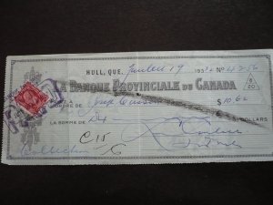 Canada - Revenue - KGV Imperial Economic Conference stamp on Cheque