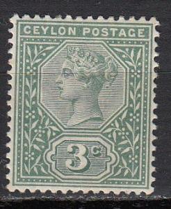 Ceylon - 1893 QV 3c Sc# 132 - MH (309N)