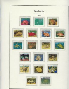 AUSTRALIA- ALMOST COMPLETE 1980-1995-MINT NH -LIGHTHOUSE HINGELESS PAGES/BINDER