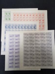 GREENLAND THULE (T1-5) Complete set in Sheets of 50, og, NH, VF, Facit $2,400.00