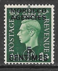 Great Britain Morocco Agencies 440: 5c on 0.5d George VI, MH, VF