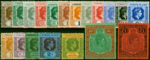 Leeward Islands 1938-52 Set of 19 SG95-114c Fine & Fresh LMM