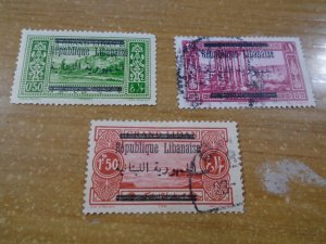 Lebanon  #  87-89  used