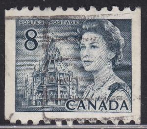 Canada 550ii Library Of Parliament 8¢ Coil Tagged: GT2 HF 1971