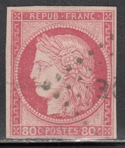 France Colonies  Sc # 23  Used  Valued @ $ 140.00