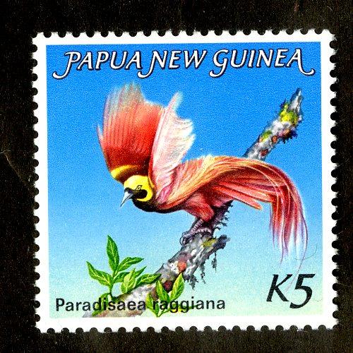 PAPUA NEW GUINEA 603 MNH SCV $10.00 BIN $6.00 BIRDS