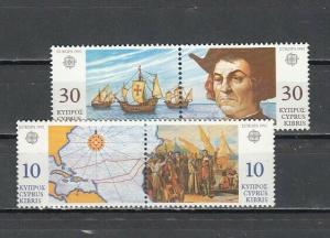 Cyprus Rep., Scott cat. 798-801. Europa-Christopher Columbus issue. ^