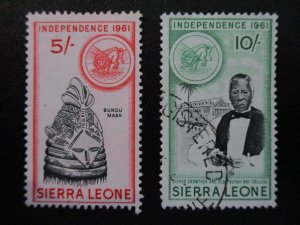 Sierra Leone #218-19 Used - WDWPhilatelic (7/24)