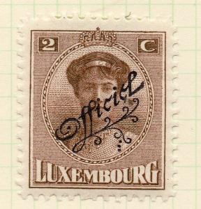 Luxembourg 1921-22 Early Issue Fine Mint Hinged 2c. Official Optd 253192