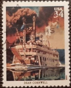 US Scott # 3502j; used 34c Am. Illustrators from 2001; VF centering; off paper